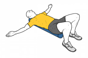 Foam roller stretch