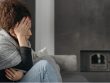 Woman with migraine